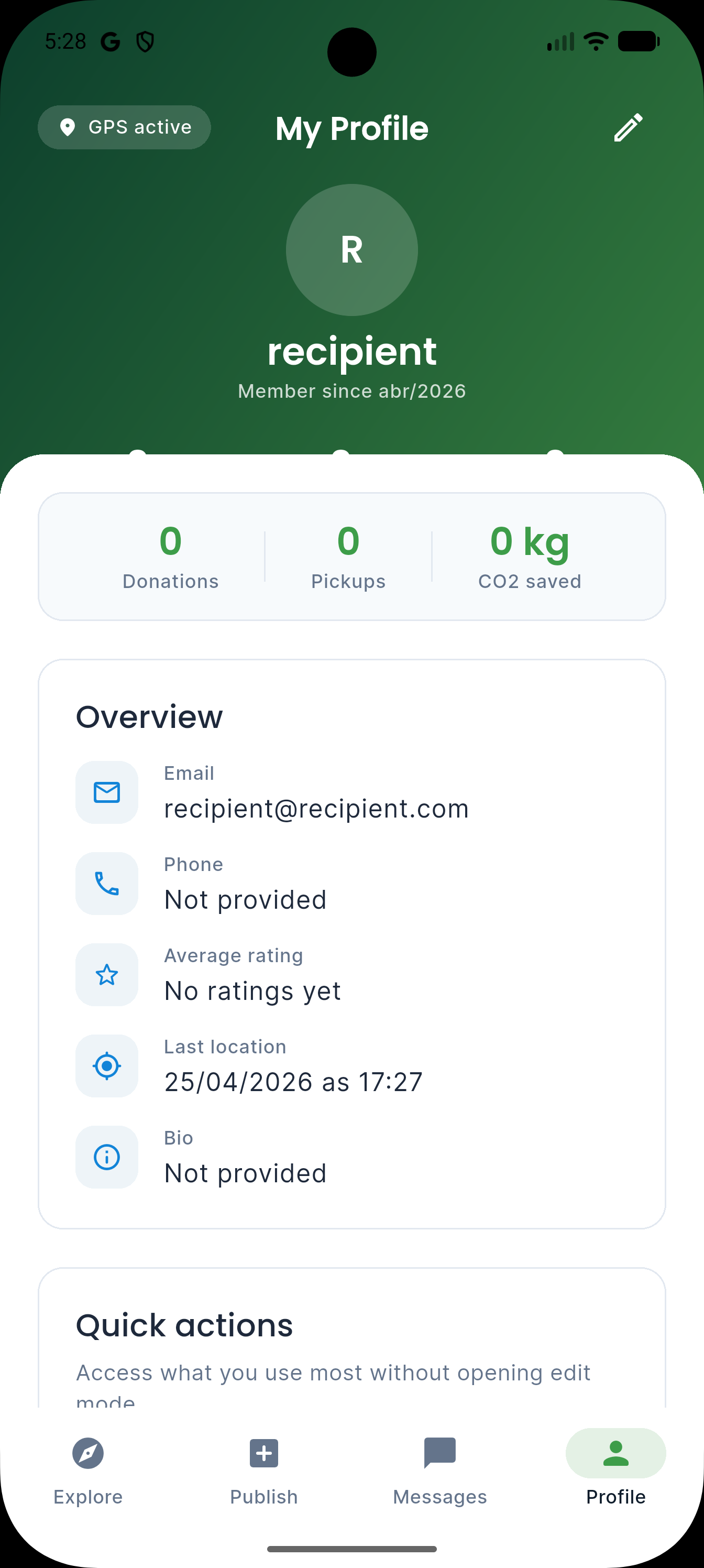 Reuse Network screen 6